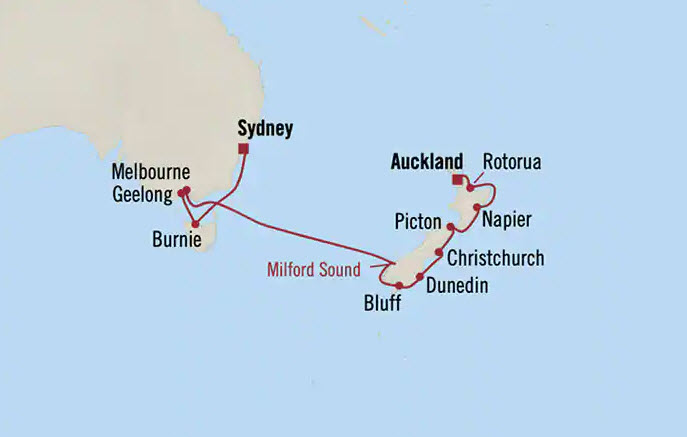 14 day cruise australia new zealand