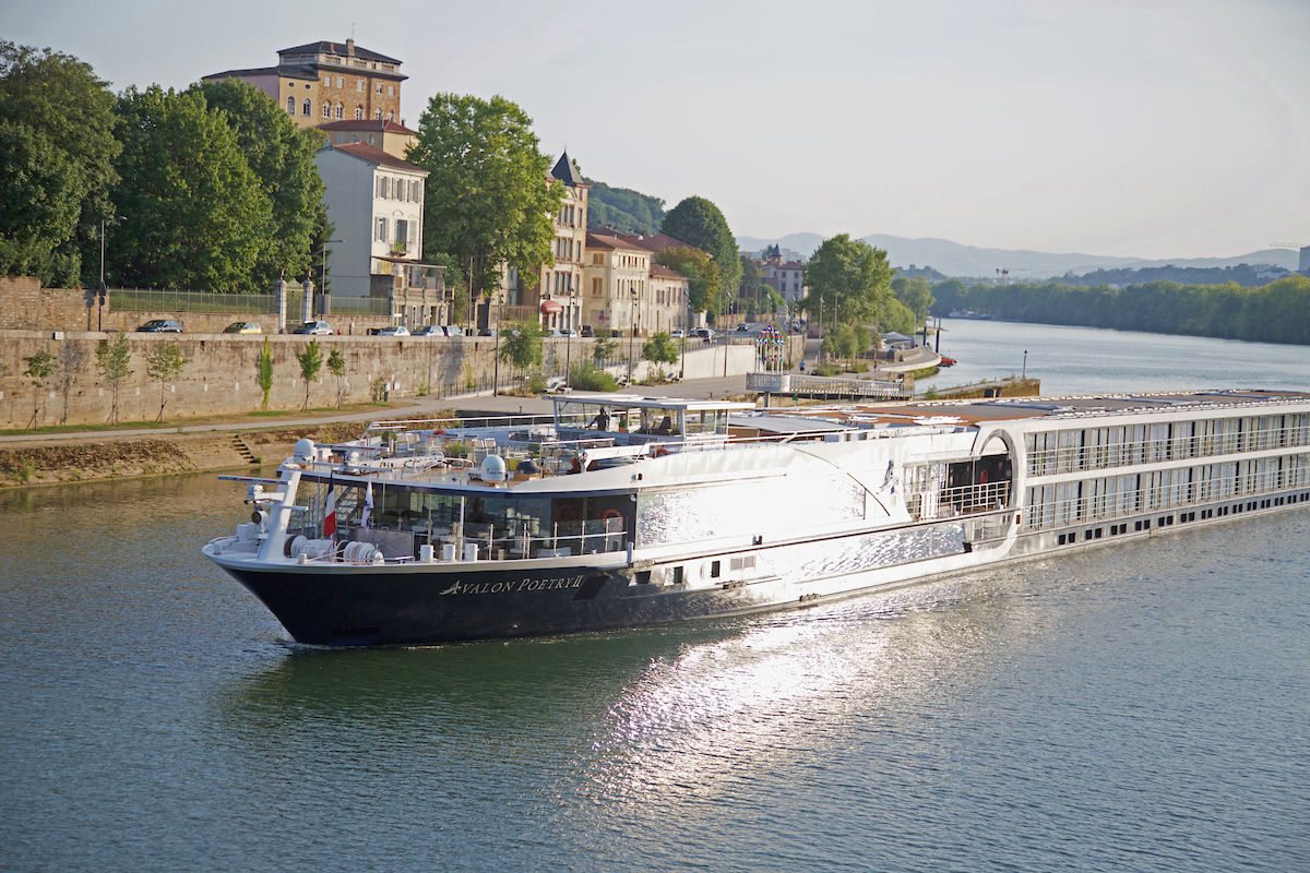 Avalon Poetry II on the Saone River in Lyon, France. August 2015.