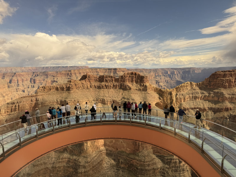 Grand Canyon West Skywalk view.